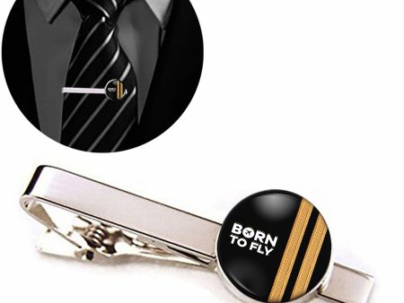 Born To Fly & Pilot Epaulettes (2 Lines) Designed Tie Clips on Sale