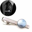 Boeing 737 & City View Behind Designed Tie Clips Fashion