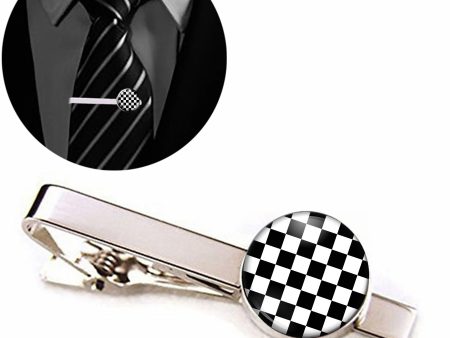 Black & White Boxes Designed Tie Clips Online