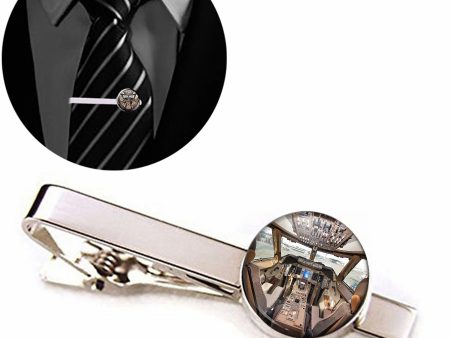 Boeing 747 Cockpit Designed Tie Clips Hot on Sale