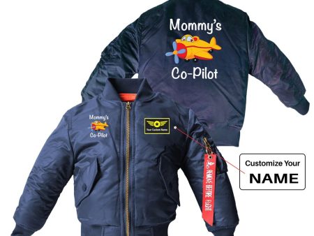 Mommy s Co-Pilot (Propeller) Designed Children Bomber Jackets Online now