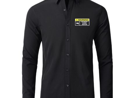 Warning May Constantly Talk About Aviation Designed Long Sleeve Shirts For Sale