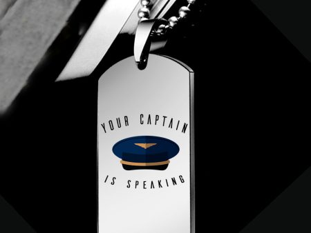 Your Captain Is Speaking Designed Metal Necklaces Cheap