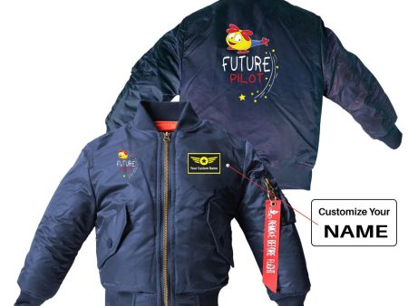 Future Pilot (Helicopter) Designed Children Bomber Jackets For Discount