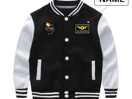 Future Pilot (Helicopter) Designed  CHILDREN  Baseball Jackets Online Hot Sale