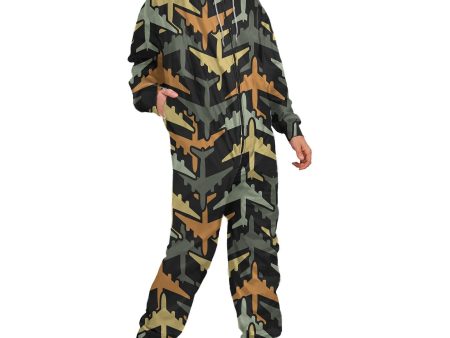 Volume 2 Super Colourful Airplanes Designed Jumpsuit for Men & Women For Sale