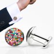 World Flags Designed Cuff Links on Sale