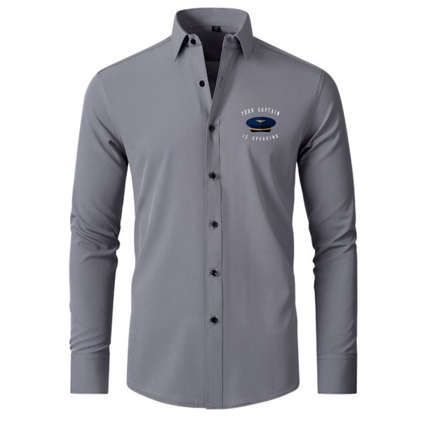 Your Captain Is Speaking Designed Long Sleeve Shirts For Cheap