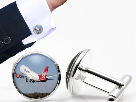 Virgin Atlantic Boeing 747 Designed Cuff Links Discount