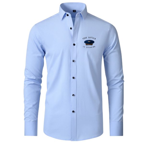 Your Captain Is Speaking Designed Long Sleeve Shirts For Cheap