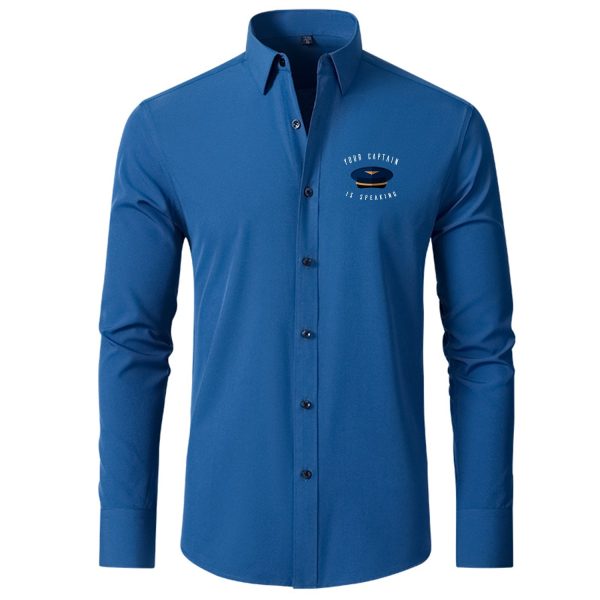 Your Captain Is Speaking Designed Long Sleeve Shirts For Cheap