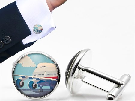 Vintage Boeing 747 Designed Cuff Links Supply