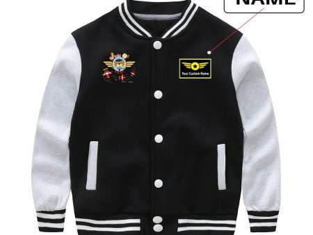 Junior Pilot Designed  CHILDREN  Baseball Jackets Supply