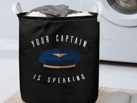 Your Captain Is Speaking Designed Laundry Baskets For Sale