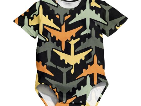 Volume 2 Super Colourful Airplanes Designed 3D Baby Bodysuits Fashion